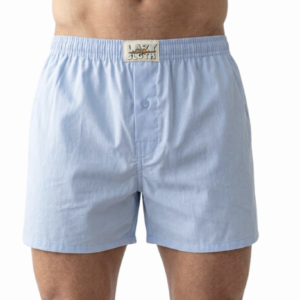 LAZY SLOTH Men’s Ultra-Comfort Inner Boxer – Coastal Calm Edition Light Blue