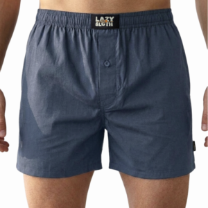 LAZY SLOTH Men’s Ultra-Comfort Inner Boxer – Off Duty Edition Steel Blue